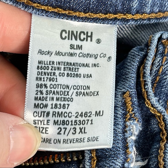 Cinch Jenna Jeans Slim Fit size 27 3XL - Picture 4 of 7